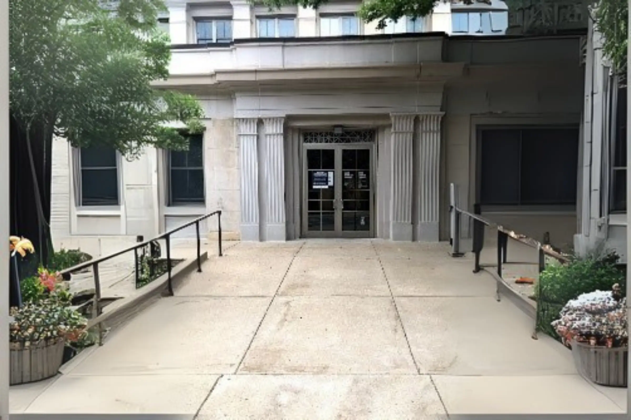 After commercial power washing