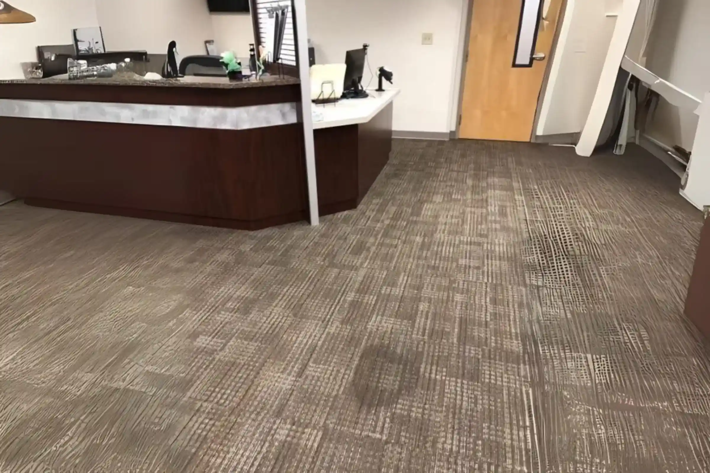 Before commercial carpet cleaning